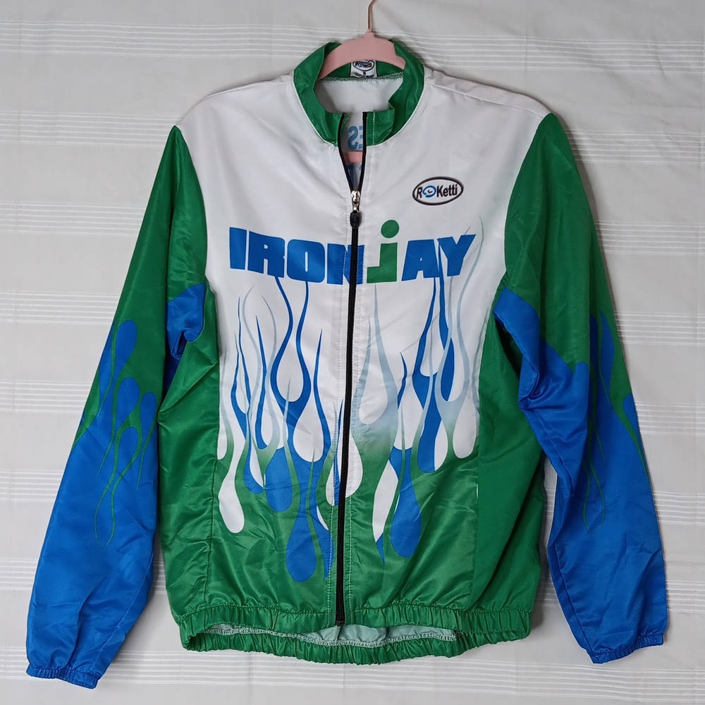 Roketti IronJay Lightweight Windbreaker Jogging Riding Full Zip Medium